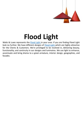 watts_luxes 灯饰目录 · Flood 灯饰 | Watts × Luxes | 建筑 灯饰 第 6 页