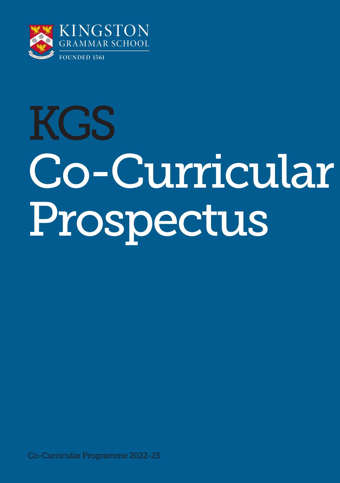 KGS Co-Curricular Prospectus by Kingston Grammar School - Issuu