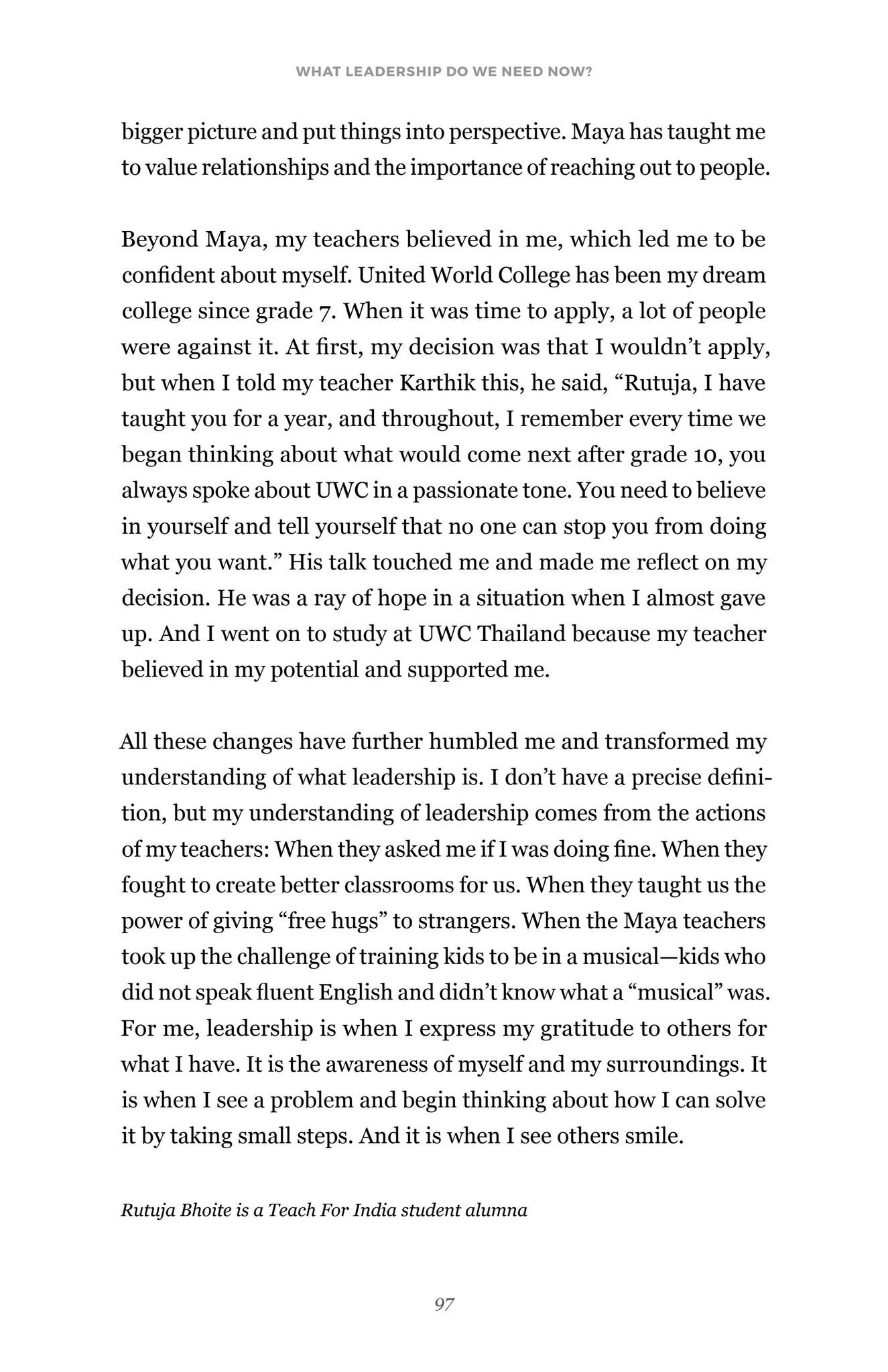 What Leadership Do We Need Now? by Teach For All - Issuu
