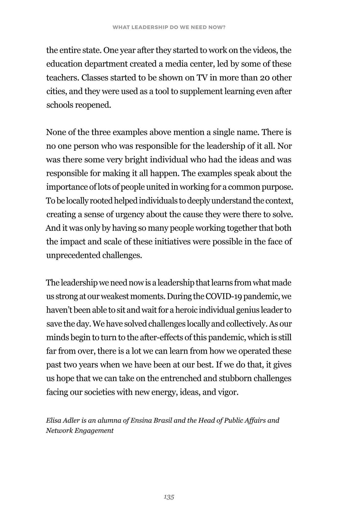 What Leadership Do We Need Now? by Teach For All - Issuu