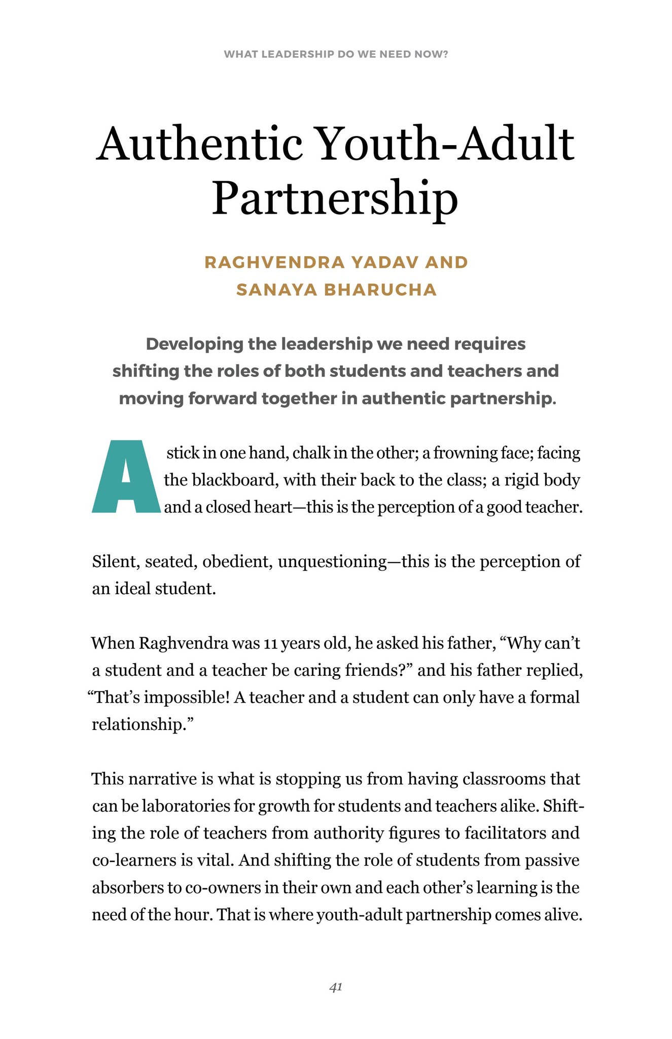 What Leadership Do We Need Now? by Teach For All - Issuu