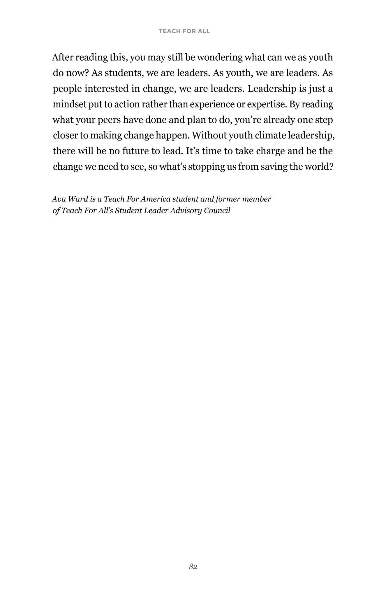 What Leadership Do We Need Now? by Teach For All - Issuu