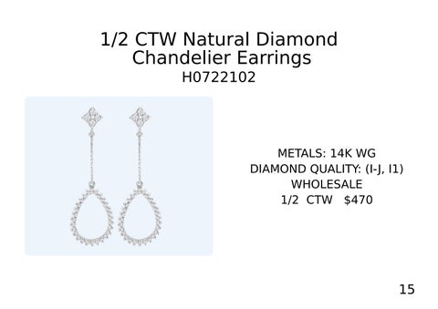 Andrew Fox 灯饰目录 · Natural Diamond 吊灯 Necklace × Earrings 第 16 页