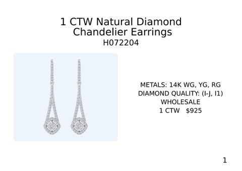 Andrew Fox 灯饰目录 · Natural Diamond 吊灯 Necklace × Earrings 第 2 页