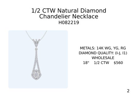 Andrew Fox 灯饰目录 · Natural Diamond 吊灯 Necklace × Earrings 第 3 页