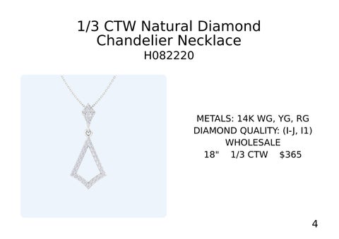 Andrew Fox 灯饰目录 · Natural Diamond 吊灯 Necklace × Earrings 第 5 页