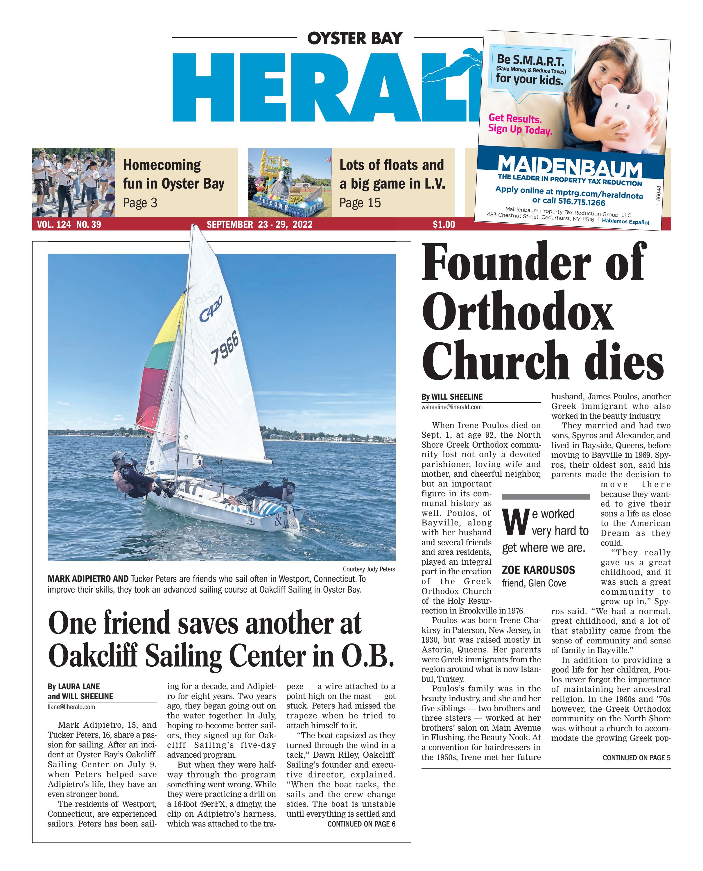 Oyster Bay Herald 09232022 by Richner Communications, Inc Issuu