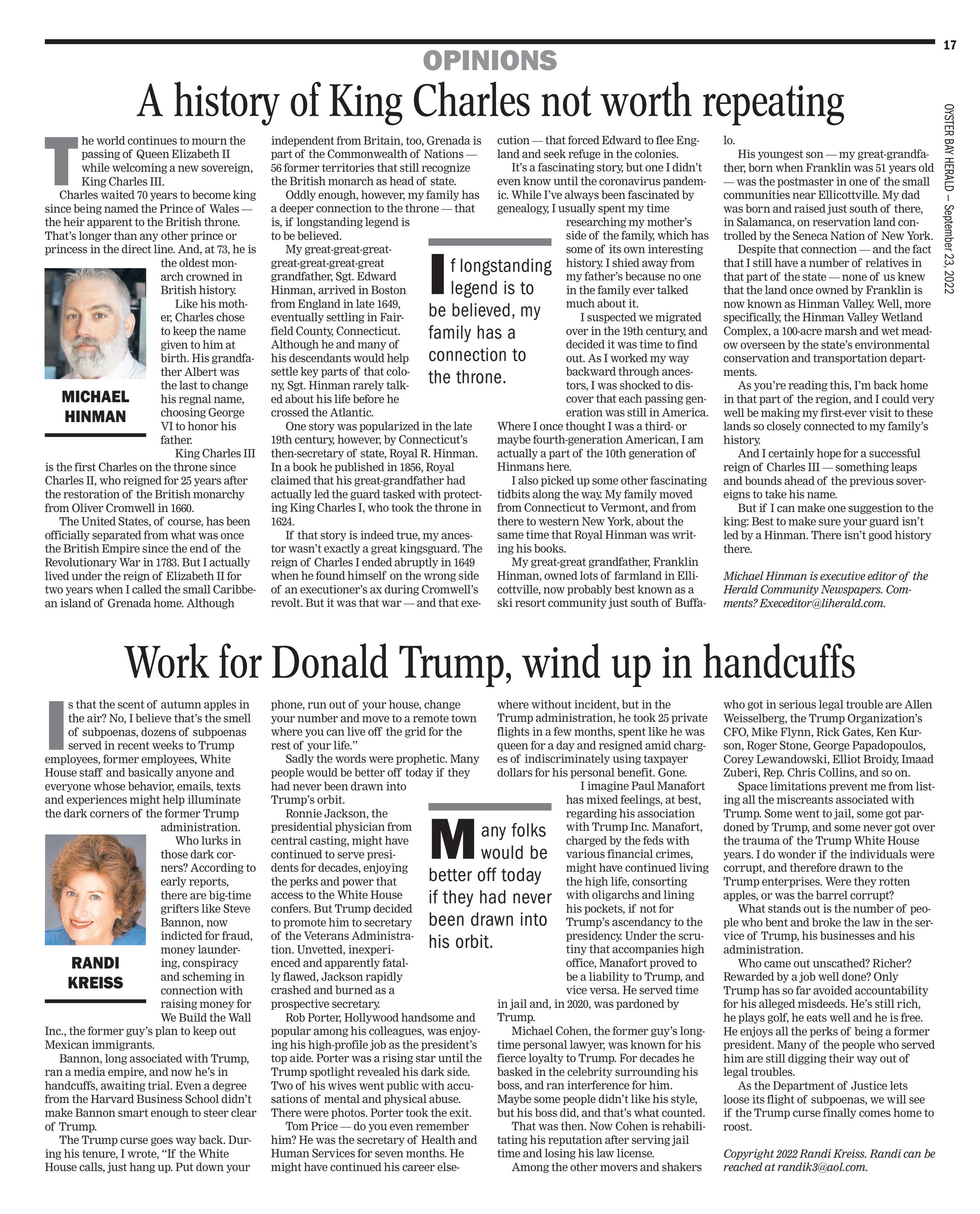 Oyster Bay Herald 09232022 by Richner Communications, Inc Issuu