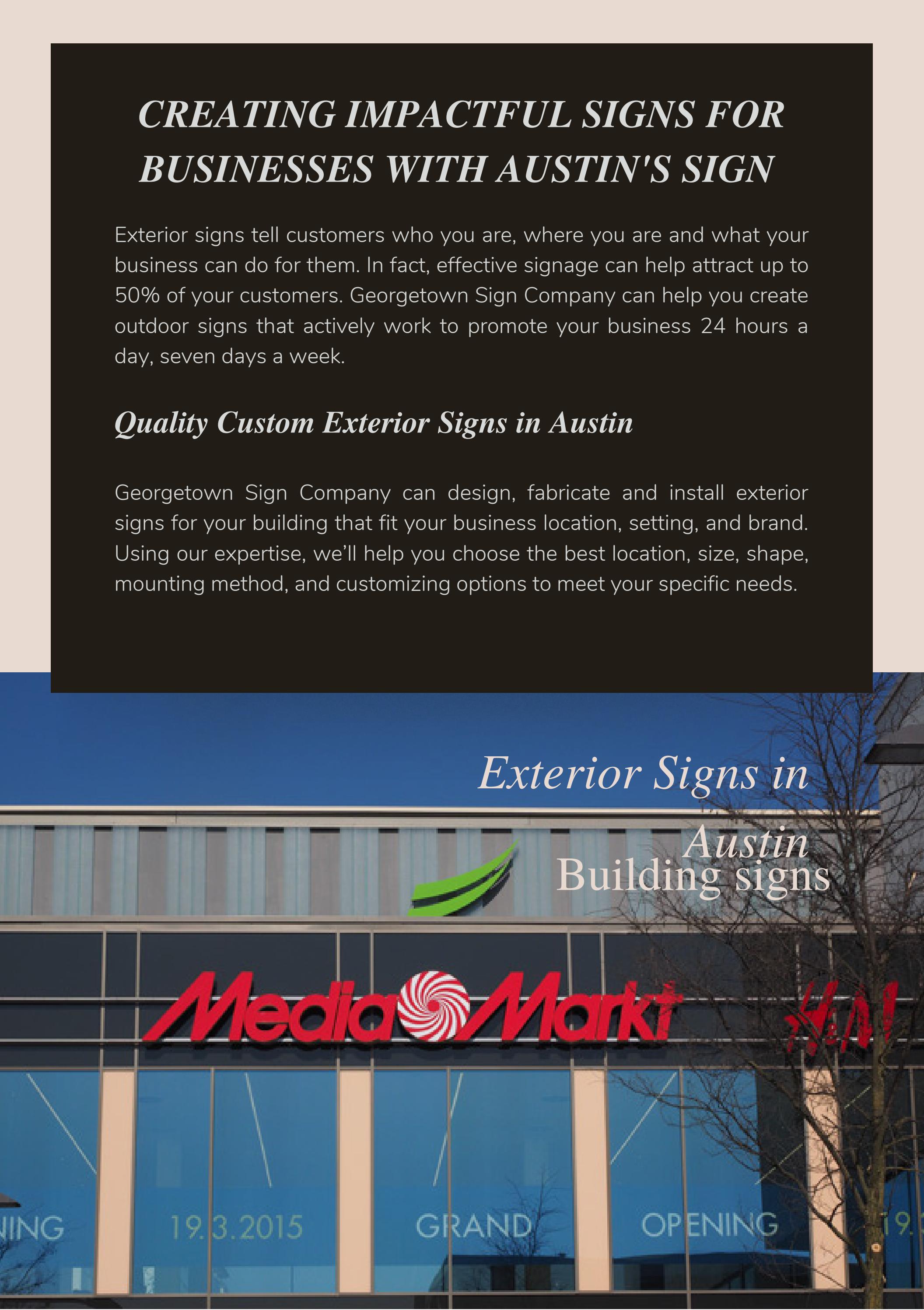 Creating Impactful Signs for Businesses with Austin's Sign Company by