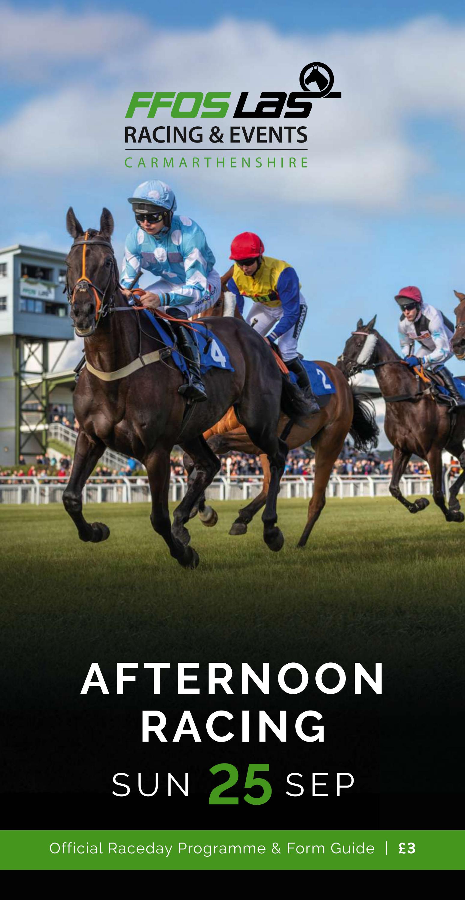 Ffos Las Racecard - Sunday 25th September by Arena Racing Company - Issuu