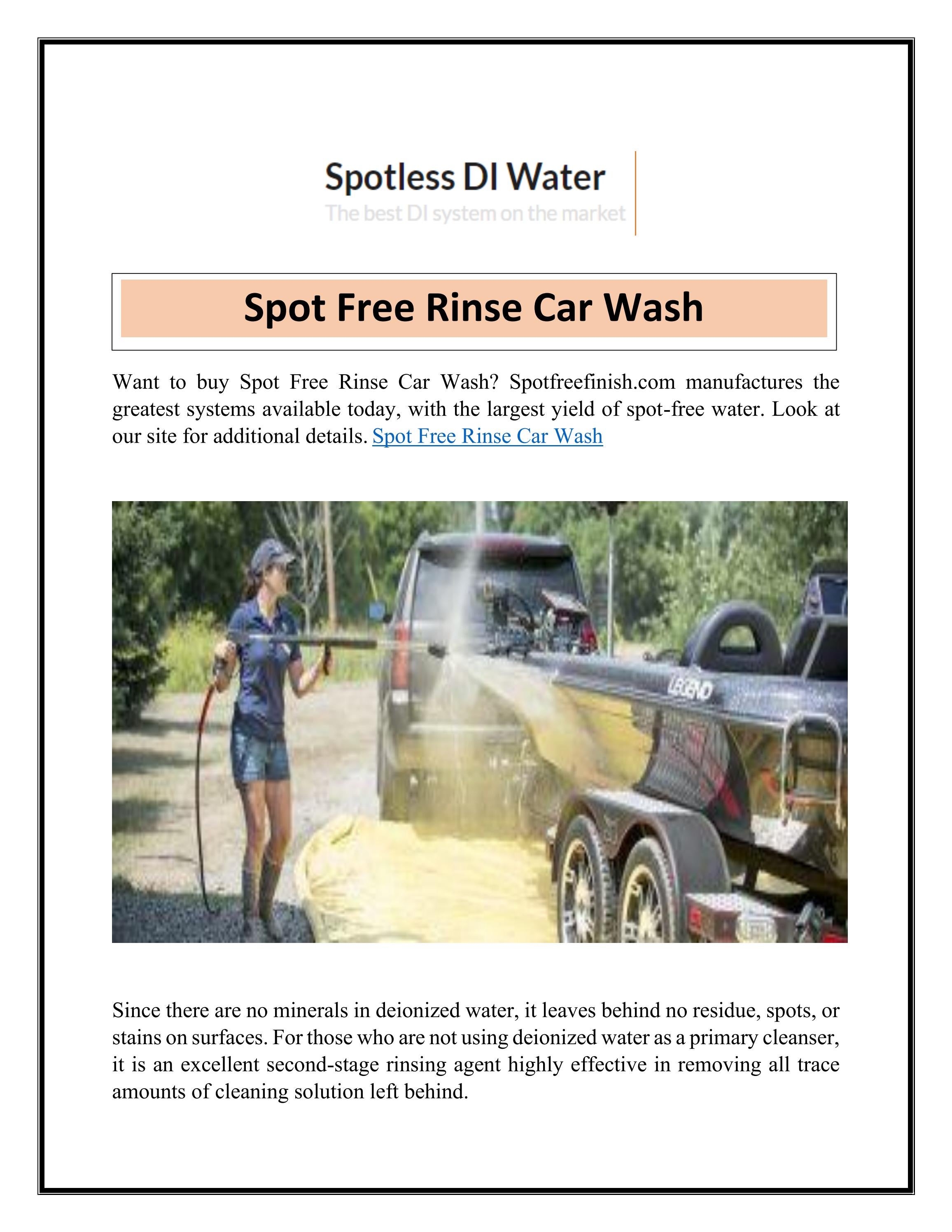 Spot Free Rinse Car Wash by Spot Freefinish Issuu