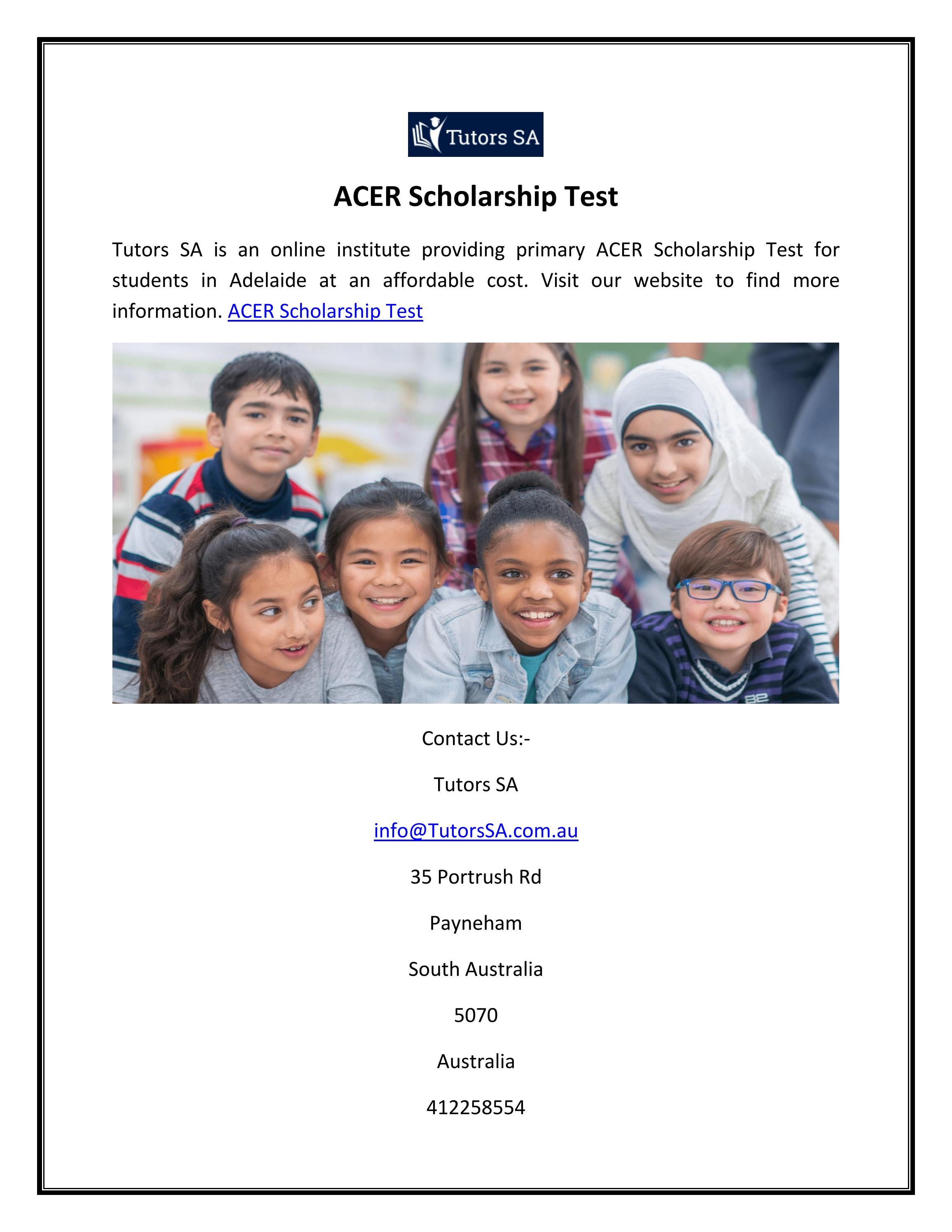 ACER Scholarship Test by Tutors SA Issuu ACER Scholarship Test by Tutors SA Issuu