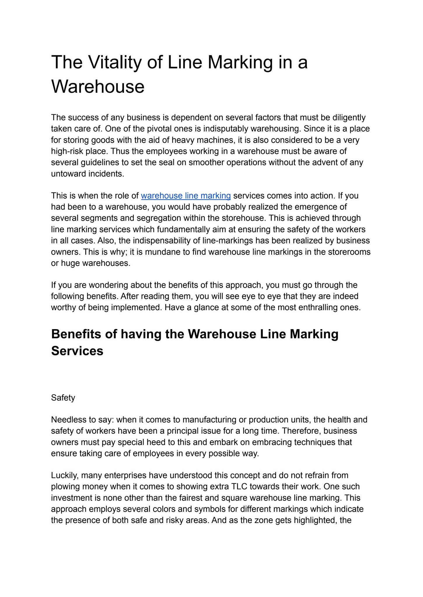 The Vitality of Line Marking Service by Kenex Stencils - Issuu