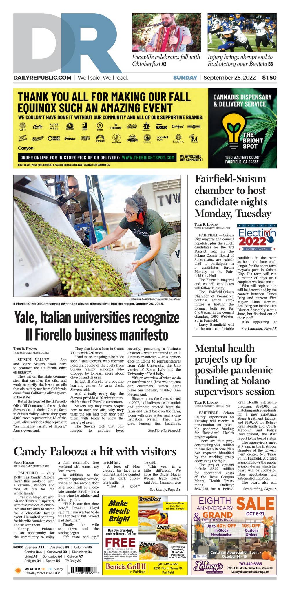 Daily Republic, Sunday, September 25, 2022 by mcnaughtonmedia - Issuu