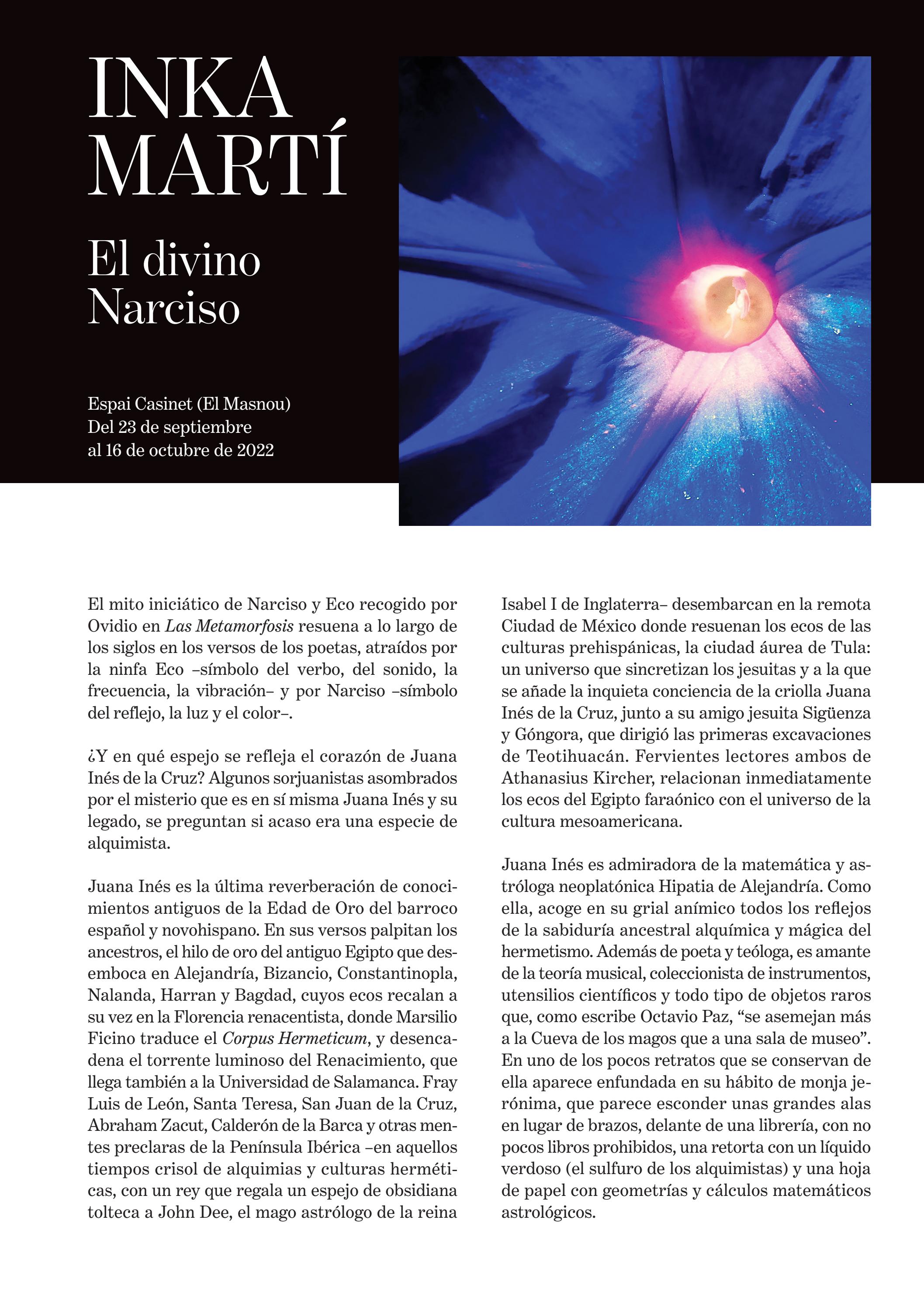 Inka Martí El divino Narciso by ATALANTA Issuu