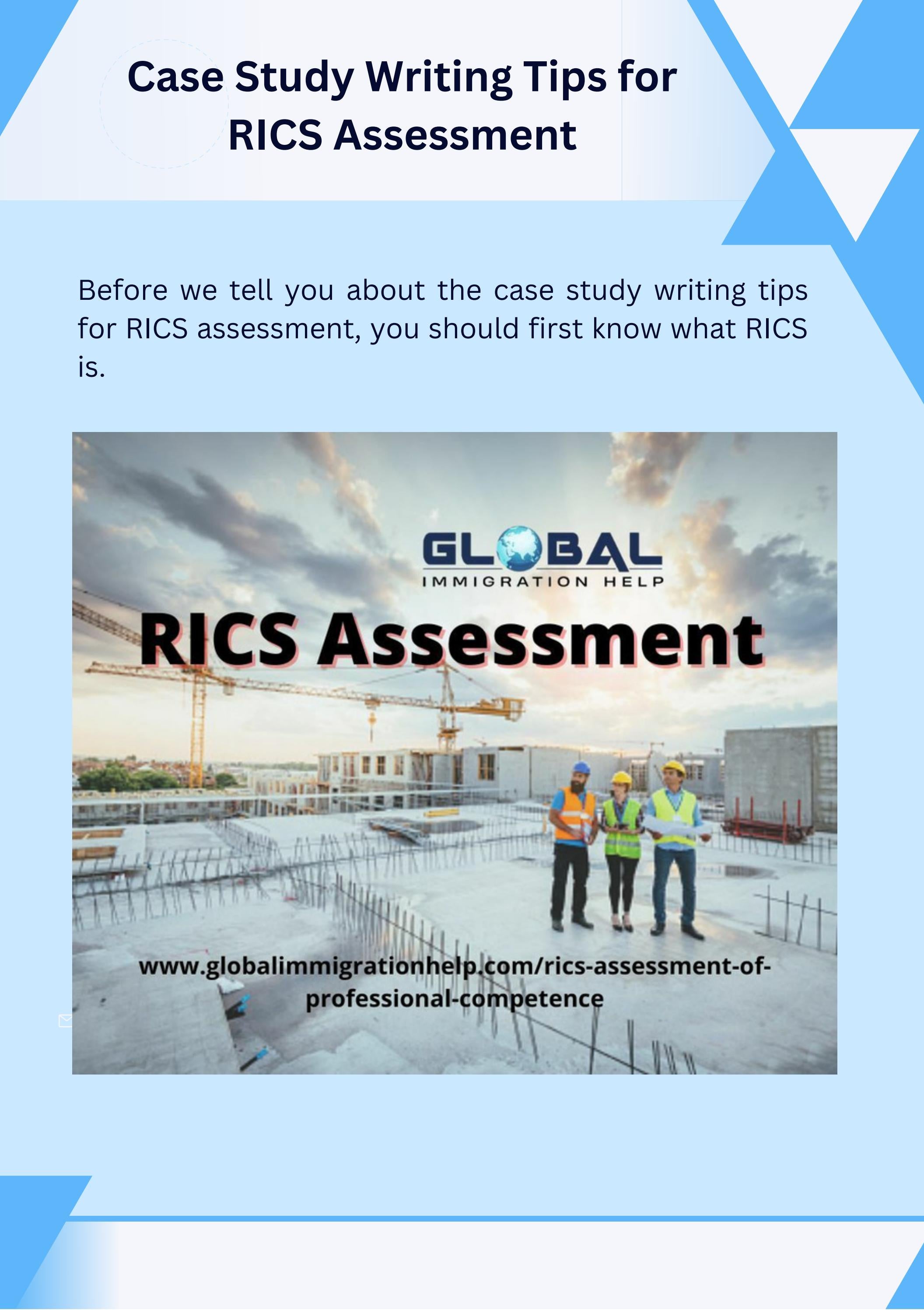Case Study Writing Tips for RICS Assessment by globalimmigrationhelp