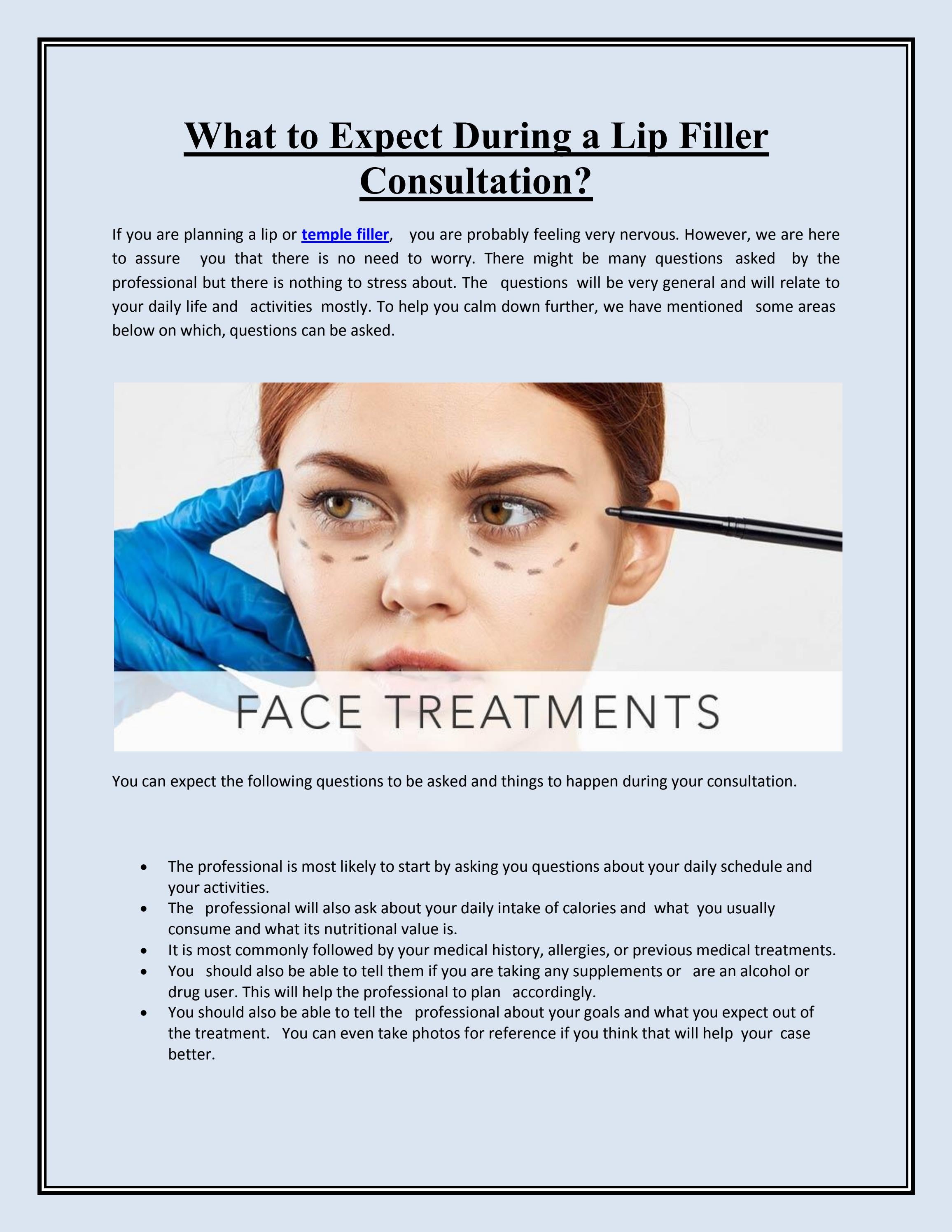 What to Expect During a Lip Filler Consultation? by Digital Marketing
