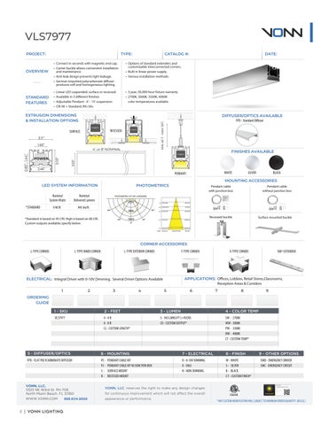 VONN - VLLS 2.0 灯饰系列 目录 2023 第 8 页