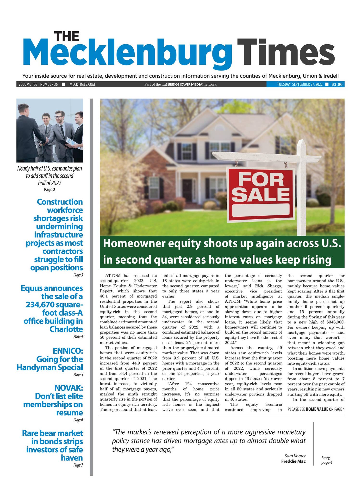 The Mecklenburg Times September 27, 2022 by SC Biz News - Issuu