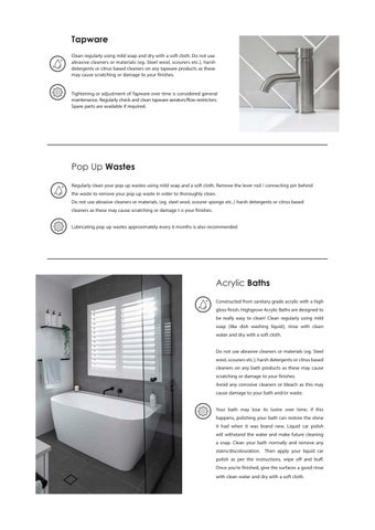 Product Care Instructions 2022 第 4 页