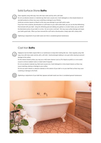 Product Care Instructions 2022 第 5 页