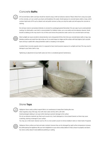 Product Care Instructions 2022 第 6 页