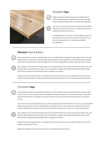 Product Care Instructions 2022 第 7 页