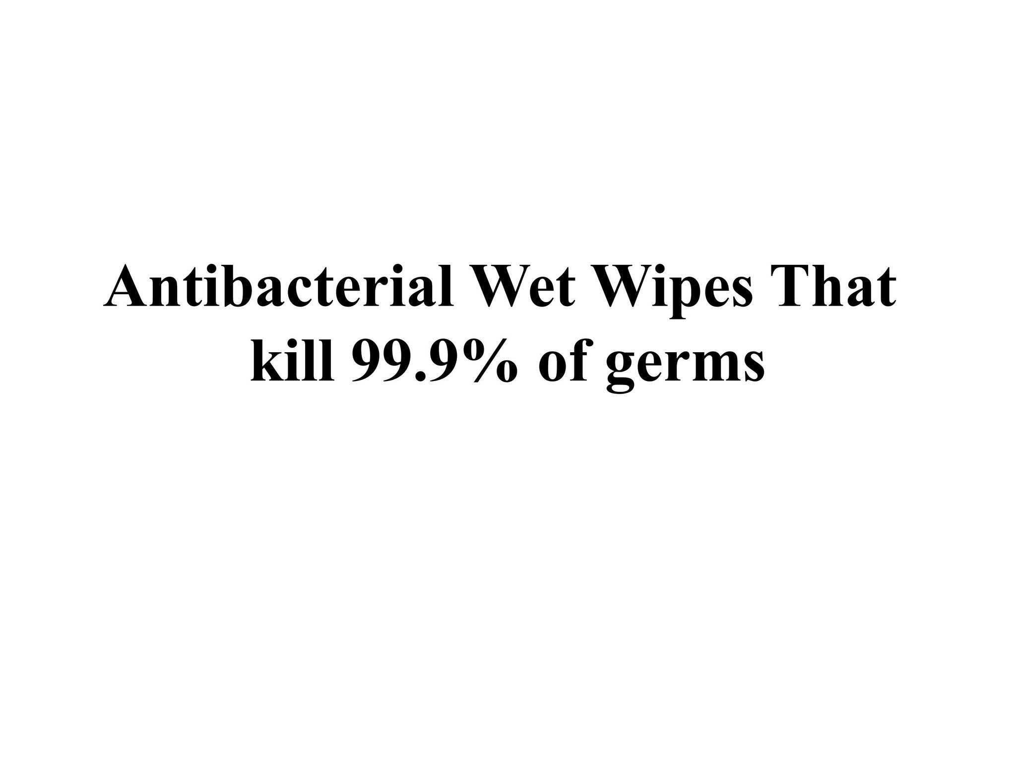 Anti Bacterial Wet Wipe by Abdullah - Issuu