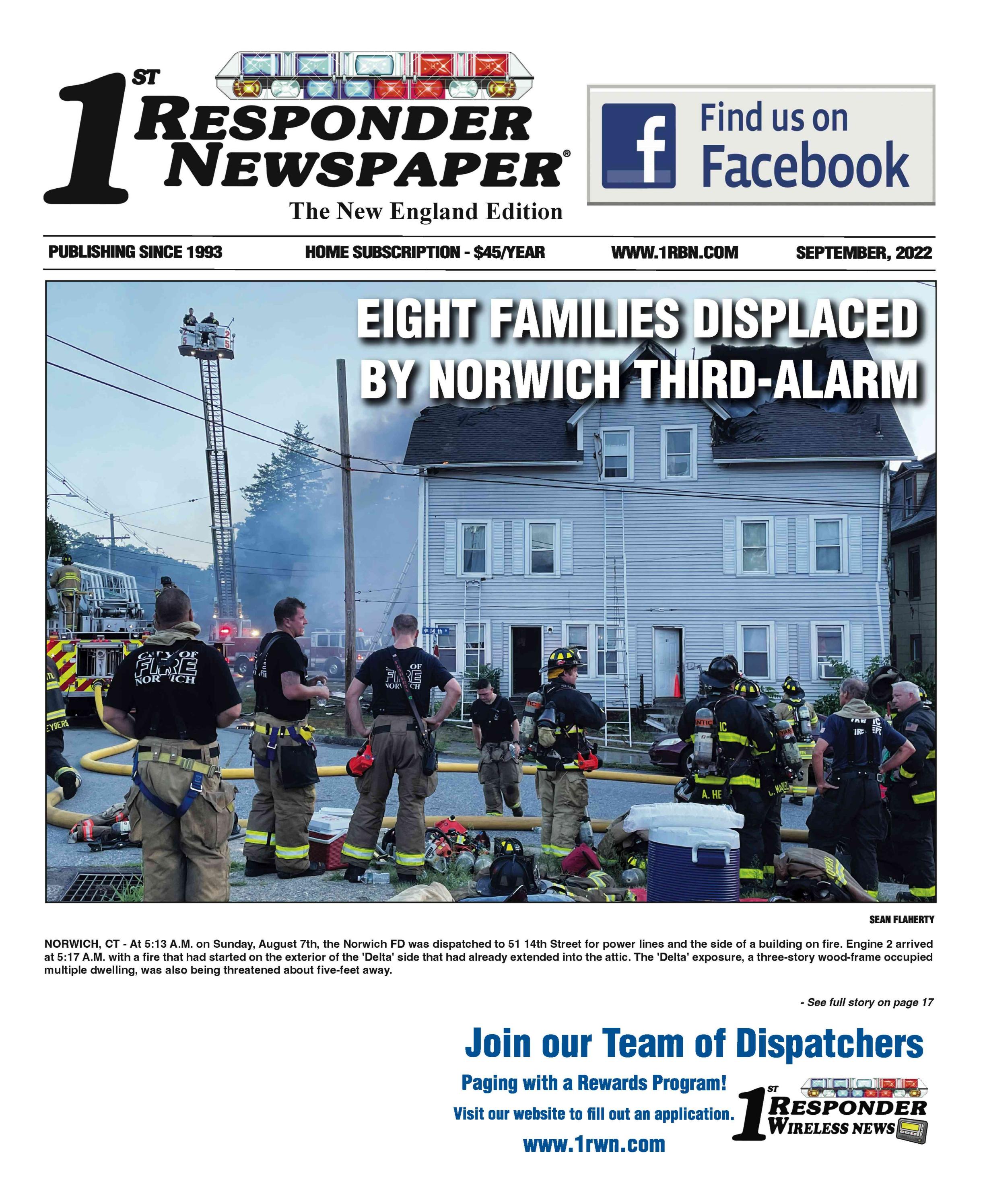 1st Responder News New England September Edition by Belsito