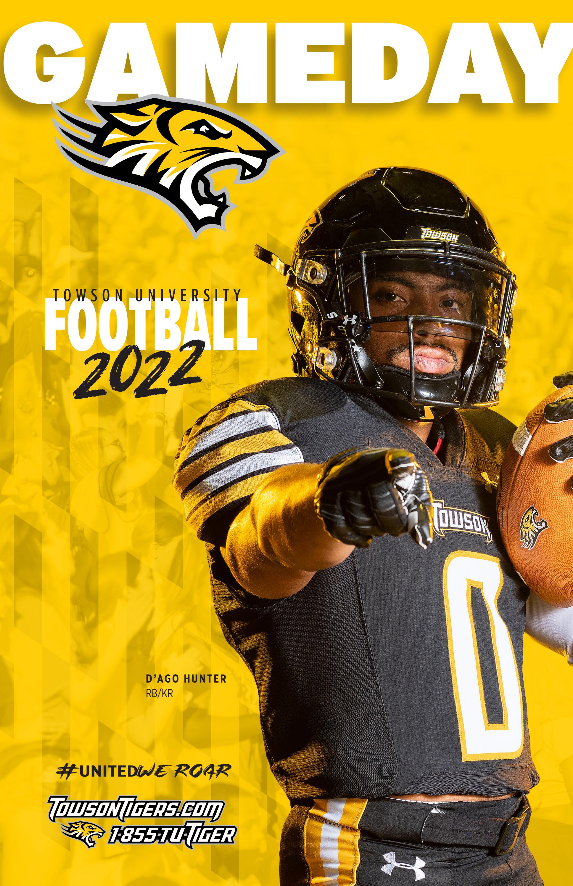 Gameday Magazine Towson University 2022 Football By Van Wagner Sports 