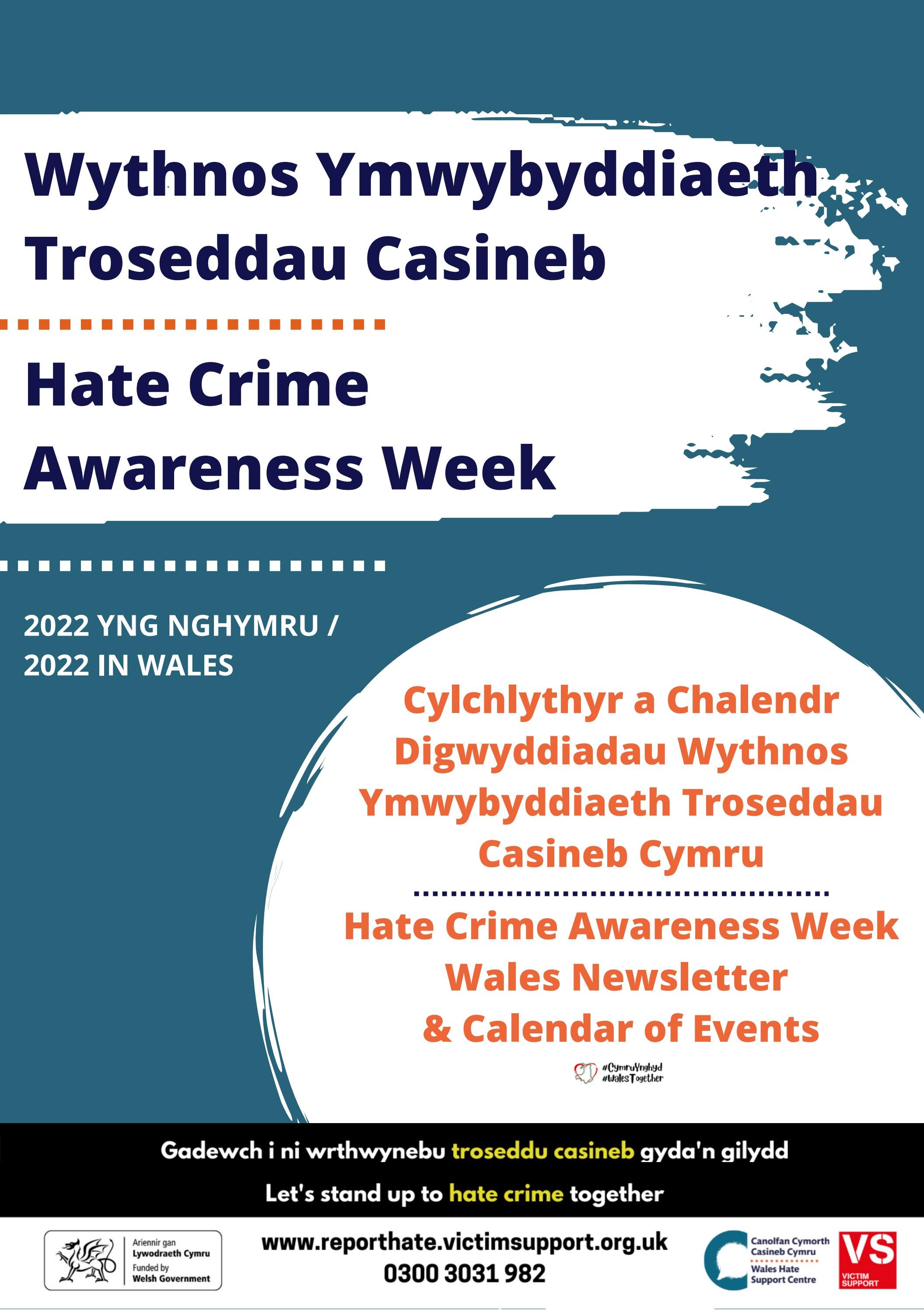 Calendr Digwyddiadau Calendar of Events (HCAW 2022) by HateCrimeWales