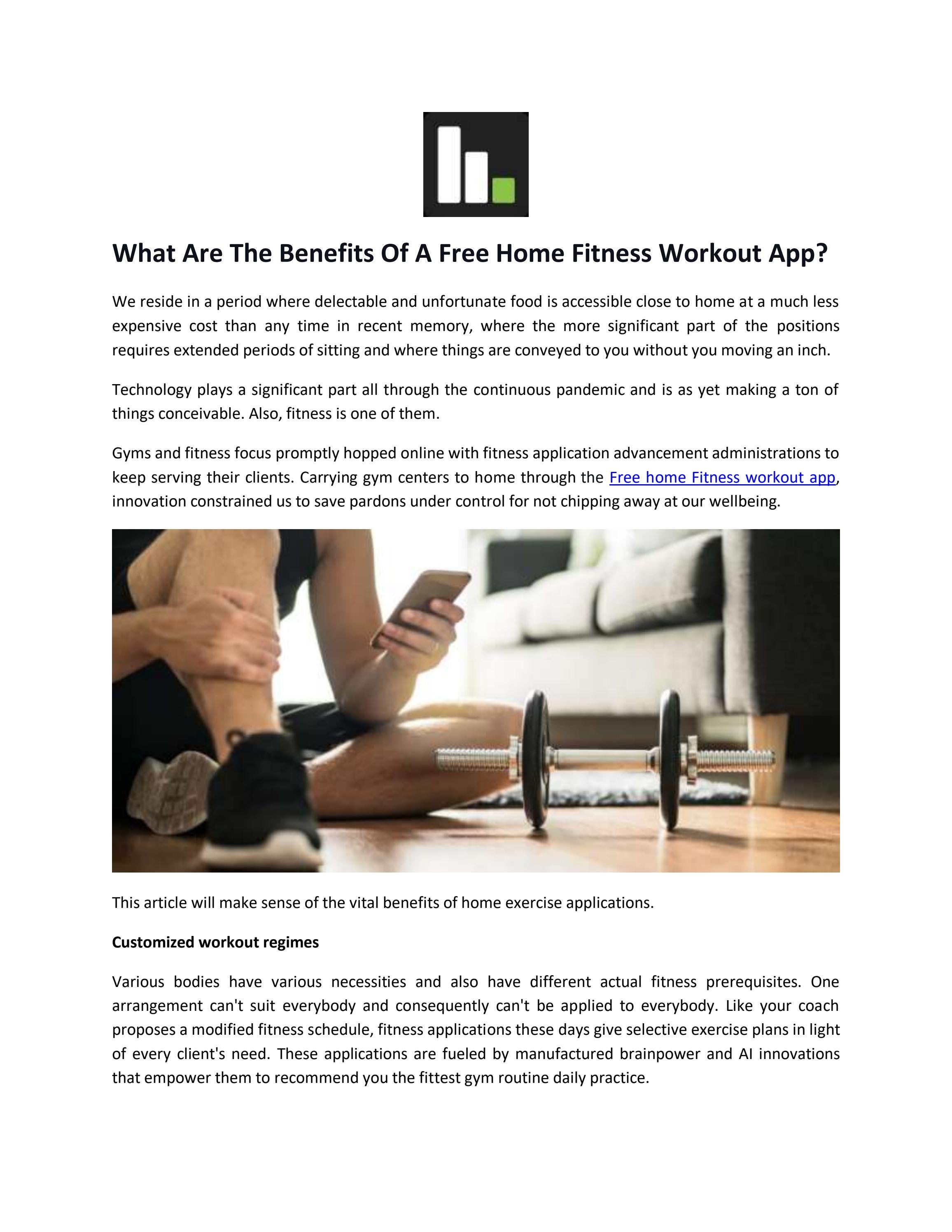What Are The Benefits Of A Free Home Fitness Workout App? by FitQ Issuu