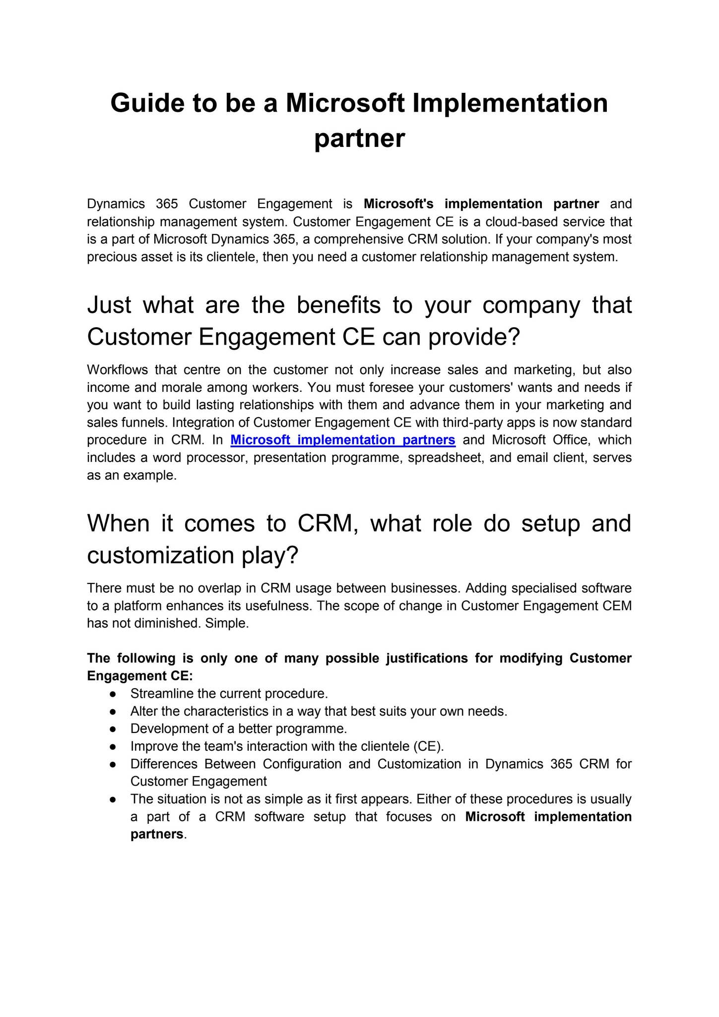 Guide to be a Microsoft Implementation partner by SophiaLeeuae Issuu