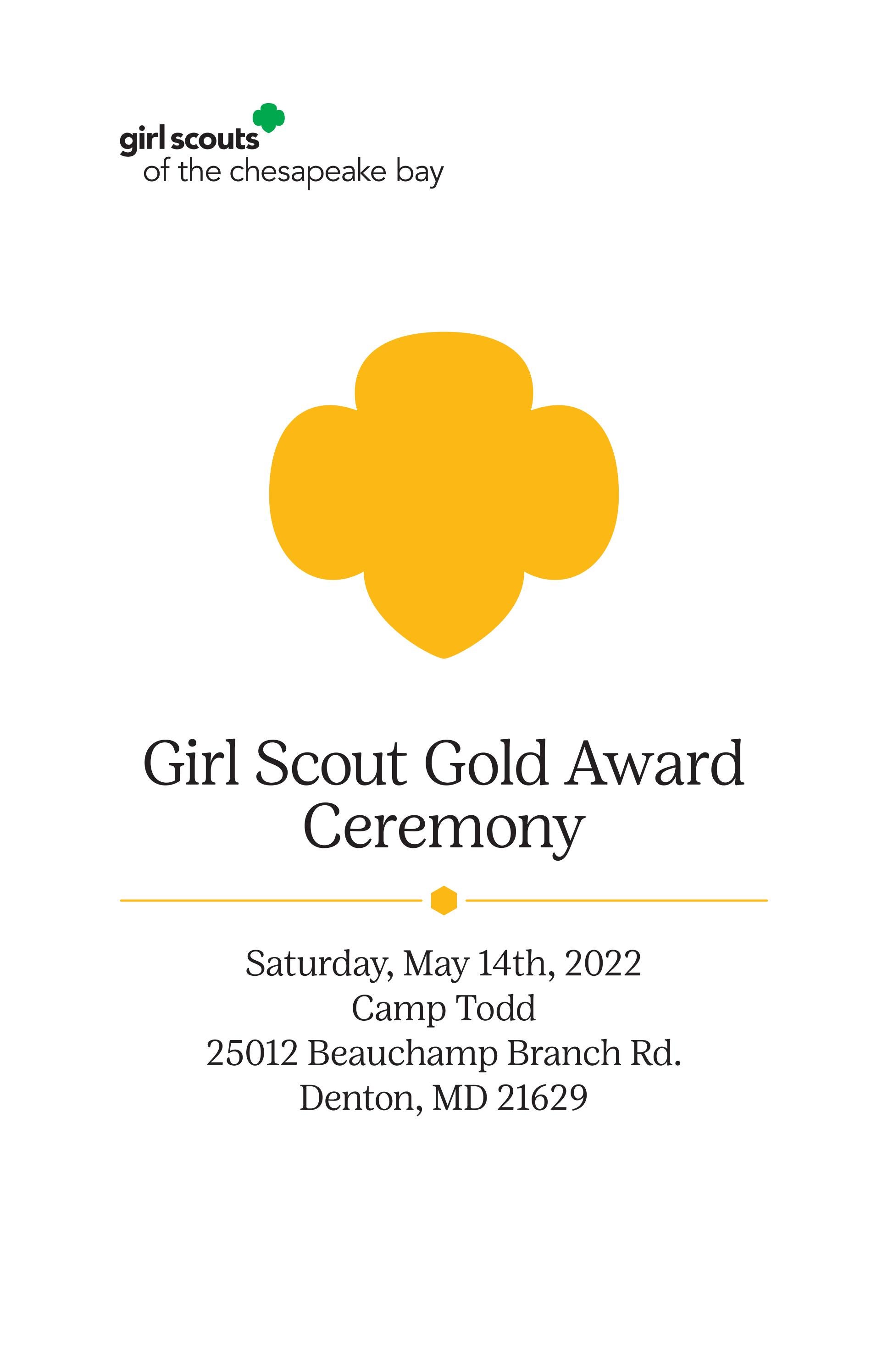 GSCB Gold Award Class of 2022 by gschesapeakebay Issuu