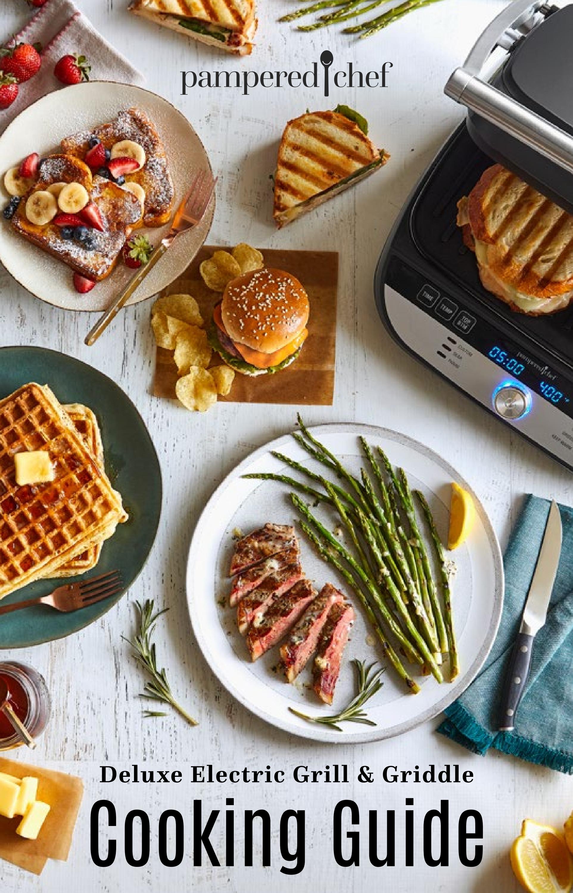 Pampered Chef Deluxe Electric Grill and Griddle Cooking Guide by raneegraf Issuu