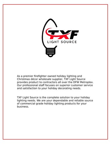 TXFLightSource 2022 TXF 灯饰 Source 目录 第 2 页