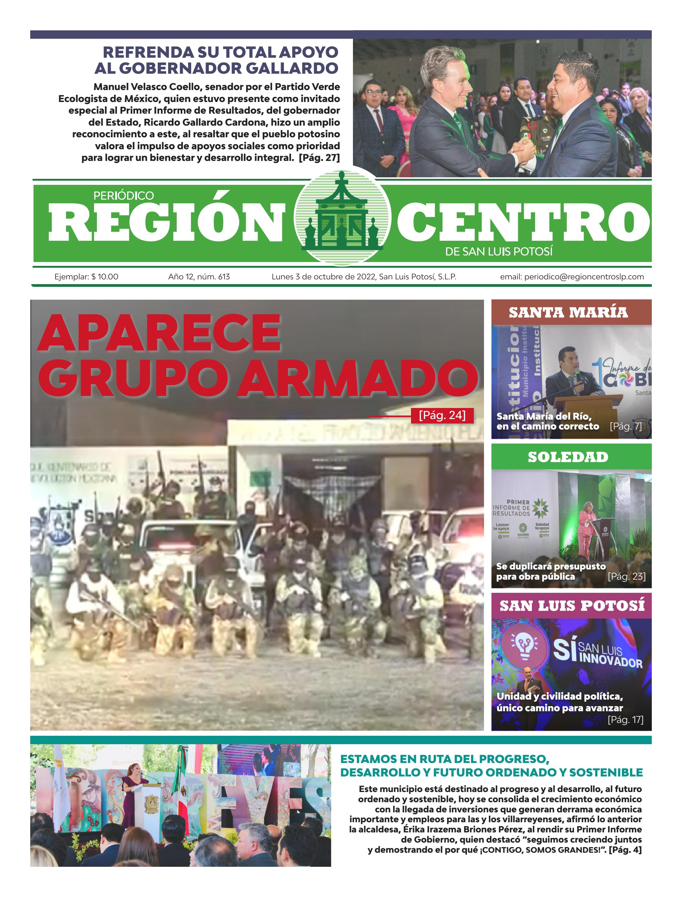 613 Periódico Región Centro de San Luis by Periódico Region Centro
