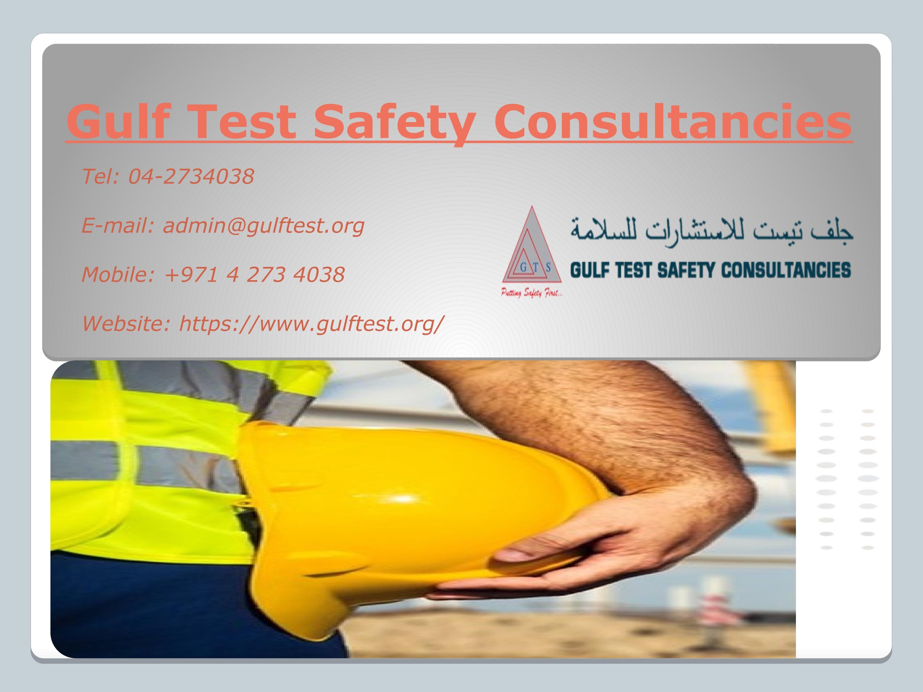 Safety Trainings UAE by Charles Gill Issuu