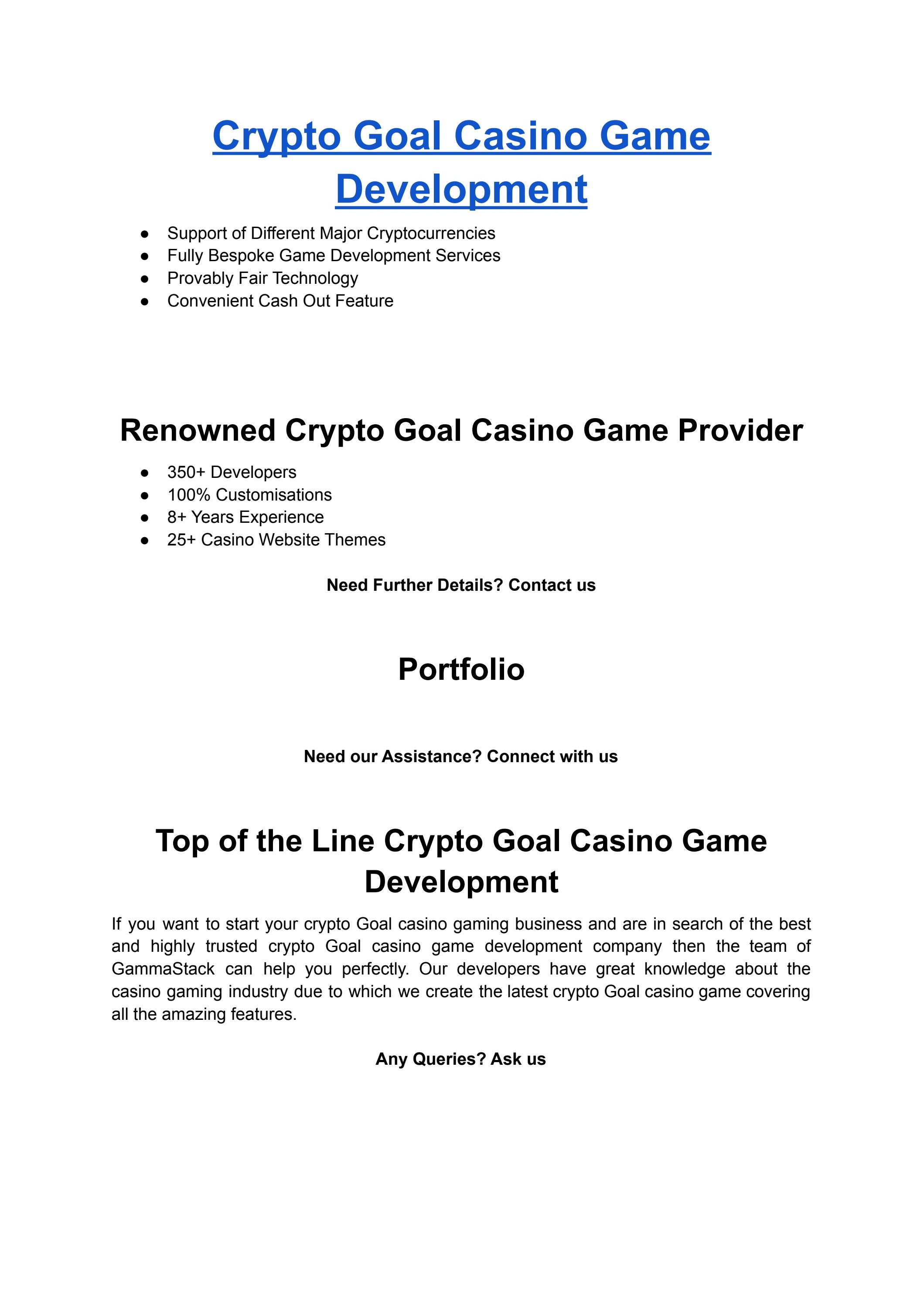 Crypto Goal Casino Game Development by Josephemma Issuu