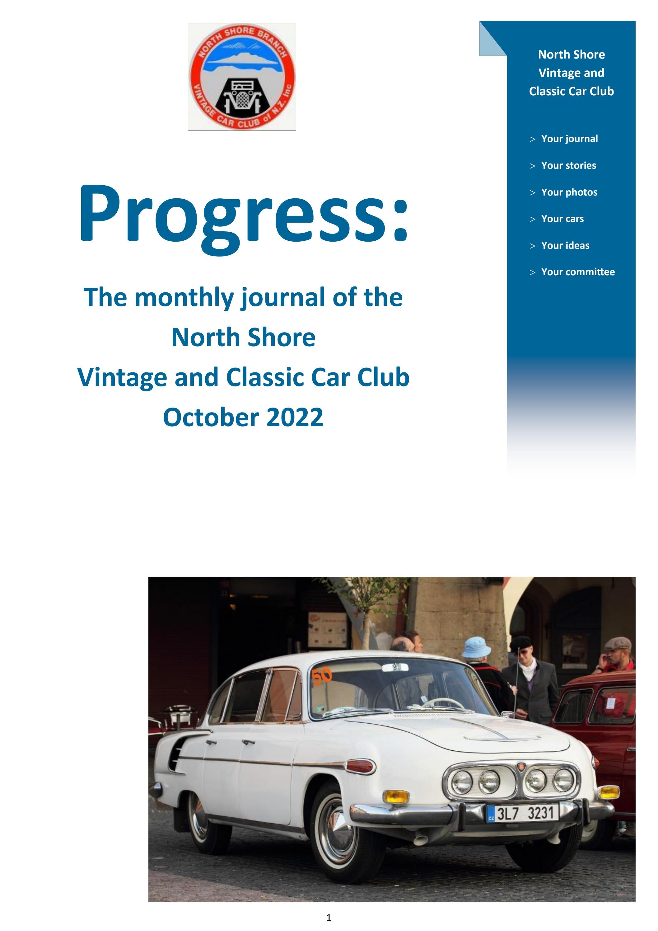 VCC PROGRESS OCT 2022 by Vintage Car Club of New Zealand Issuu
