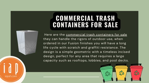 Commercial Trash Containers For Sale IAP by IAPSF Issuu