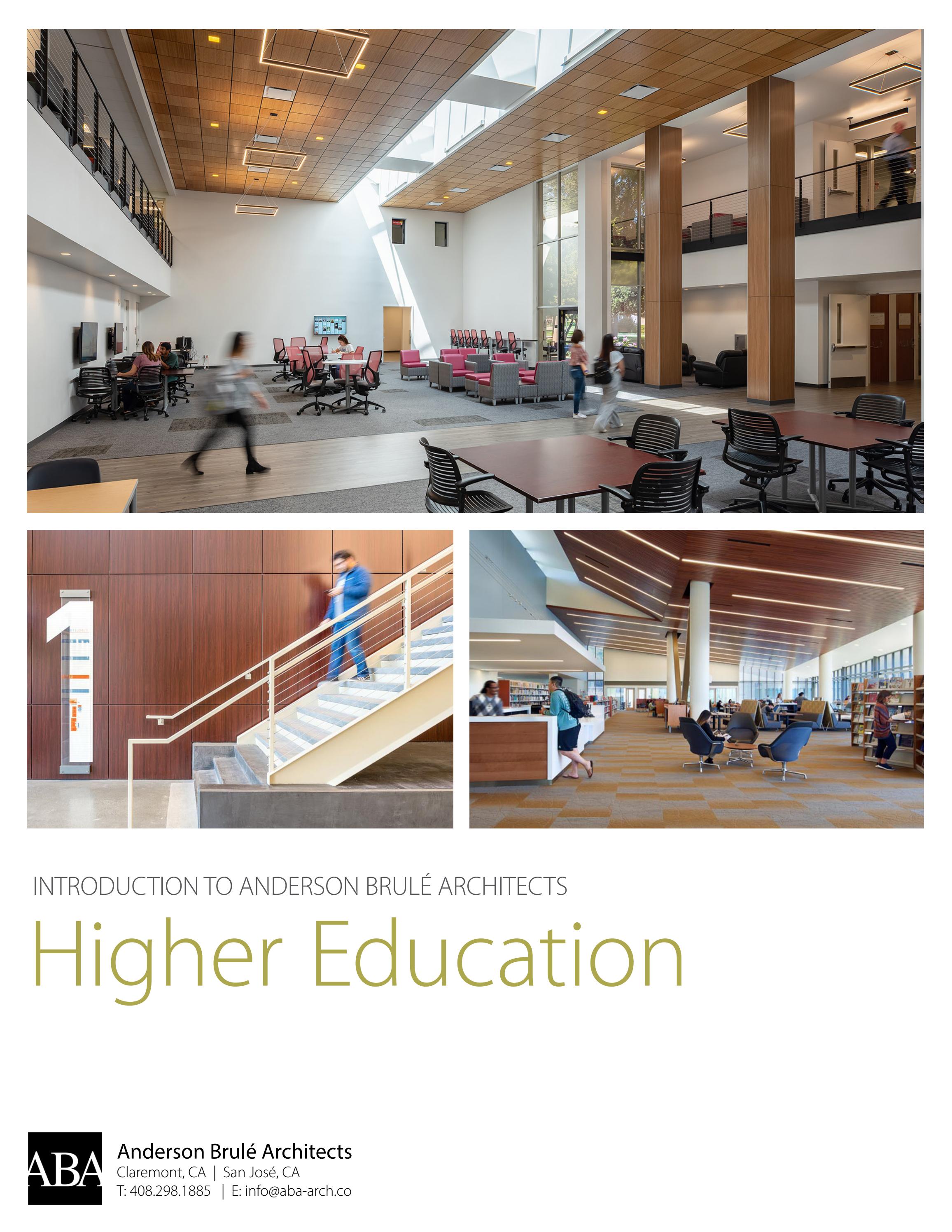 ABA Brochure Intro to Higher Education & Master Planning by Anderson