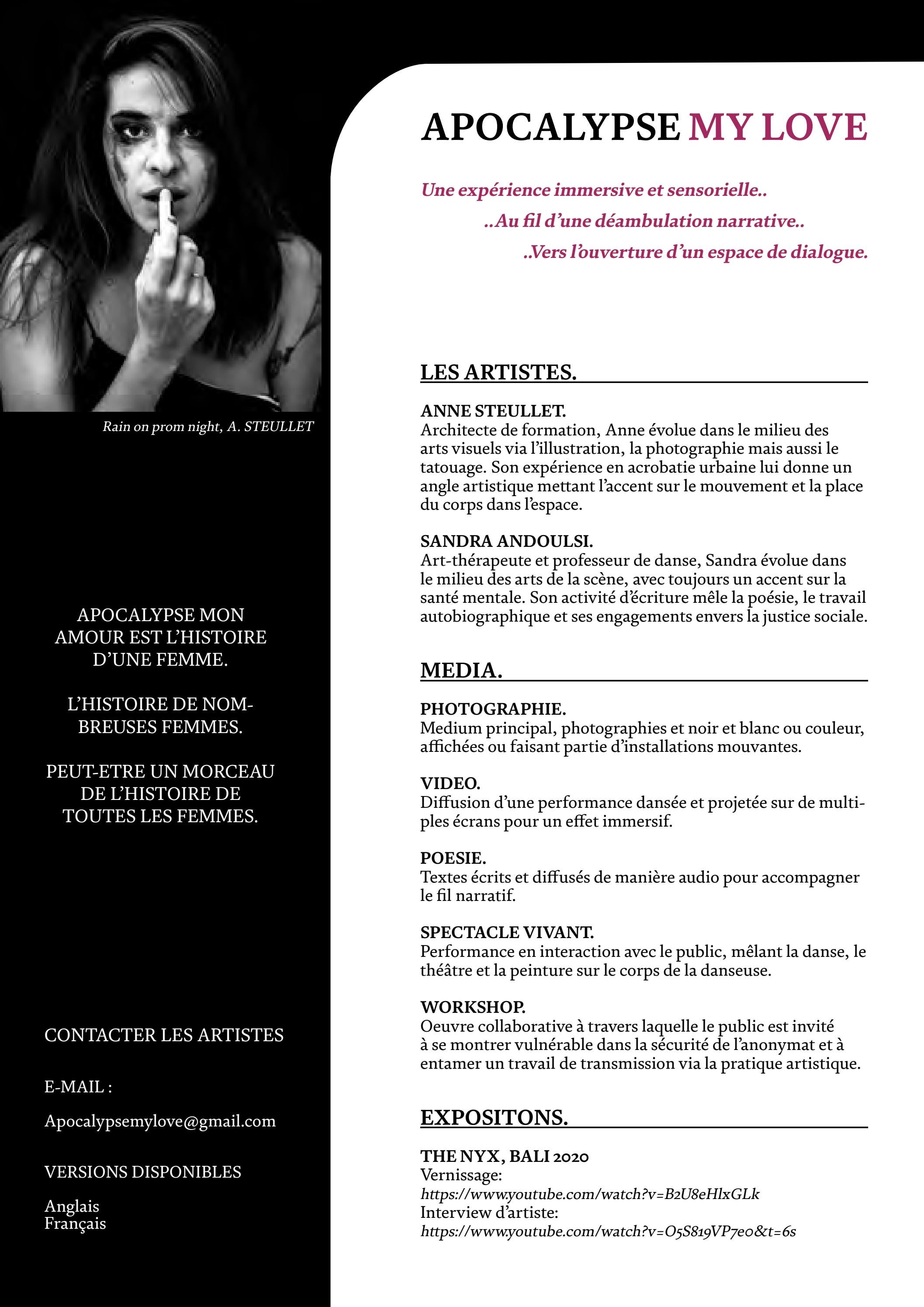 Apocalypse my love_ CV d'oeuvre by annesteullet - Issuu