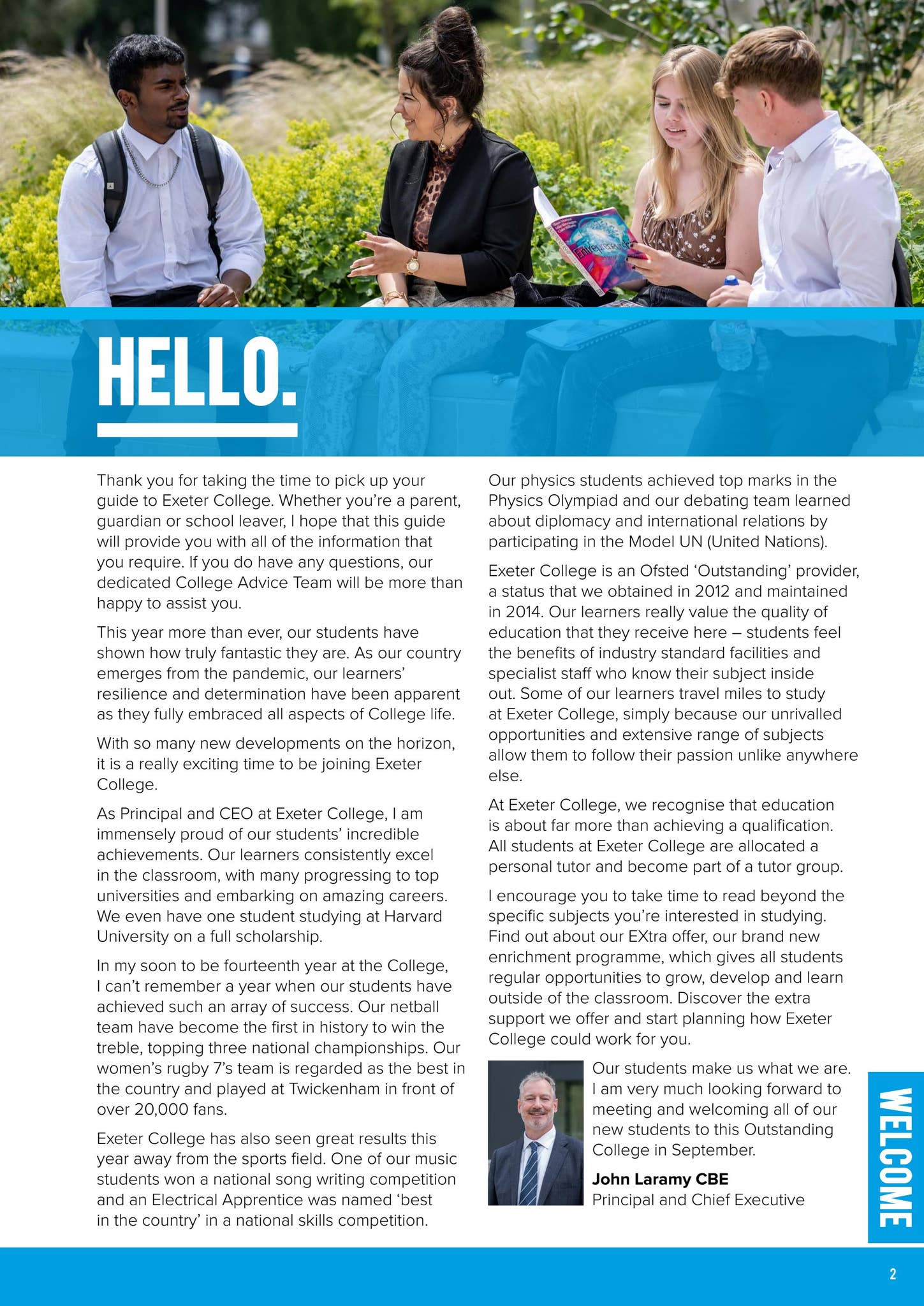 School Leavers' Course Guide 2023-24 by Exeter College - Issuu