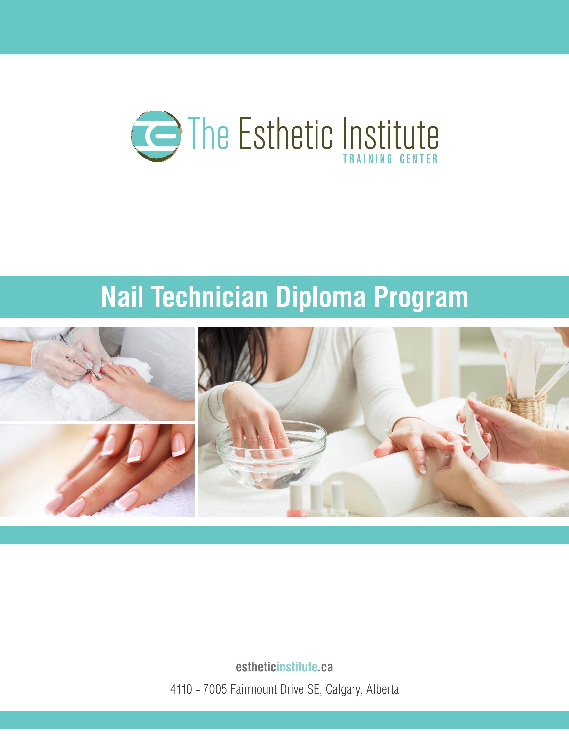 Nail Technician Diploma Brochure by The Esthetic Institute Training