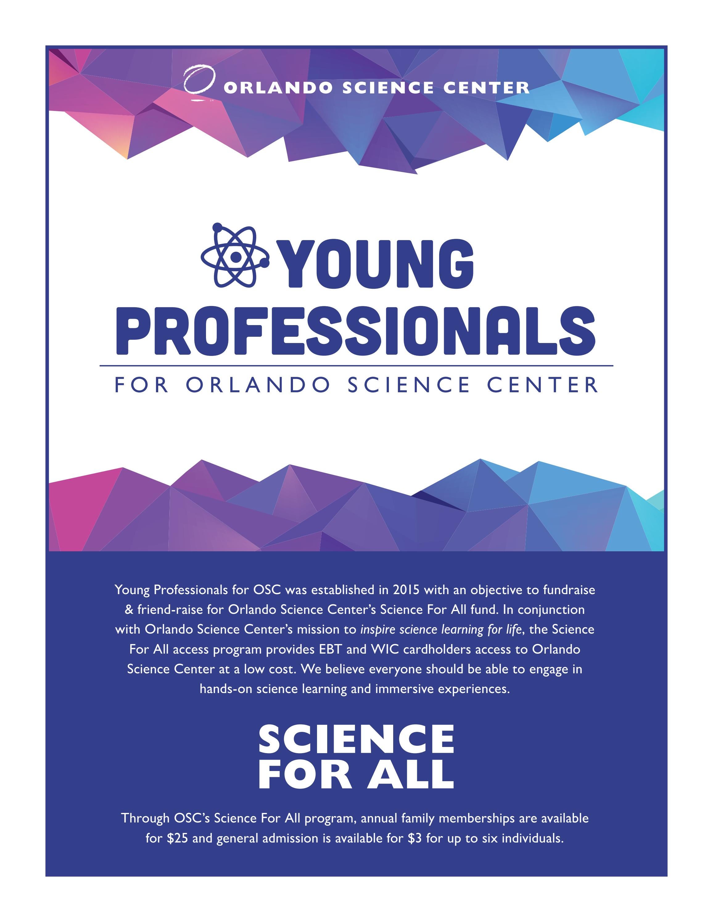Young Professionals for OSC Packet by Orlando Science Center Issuu