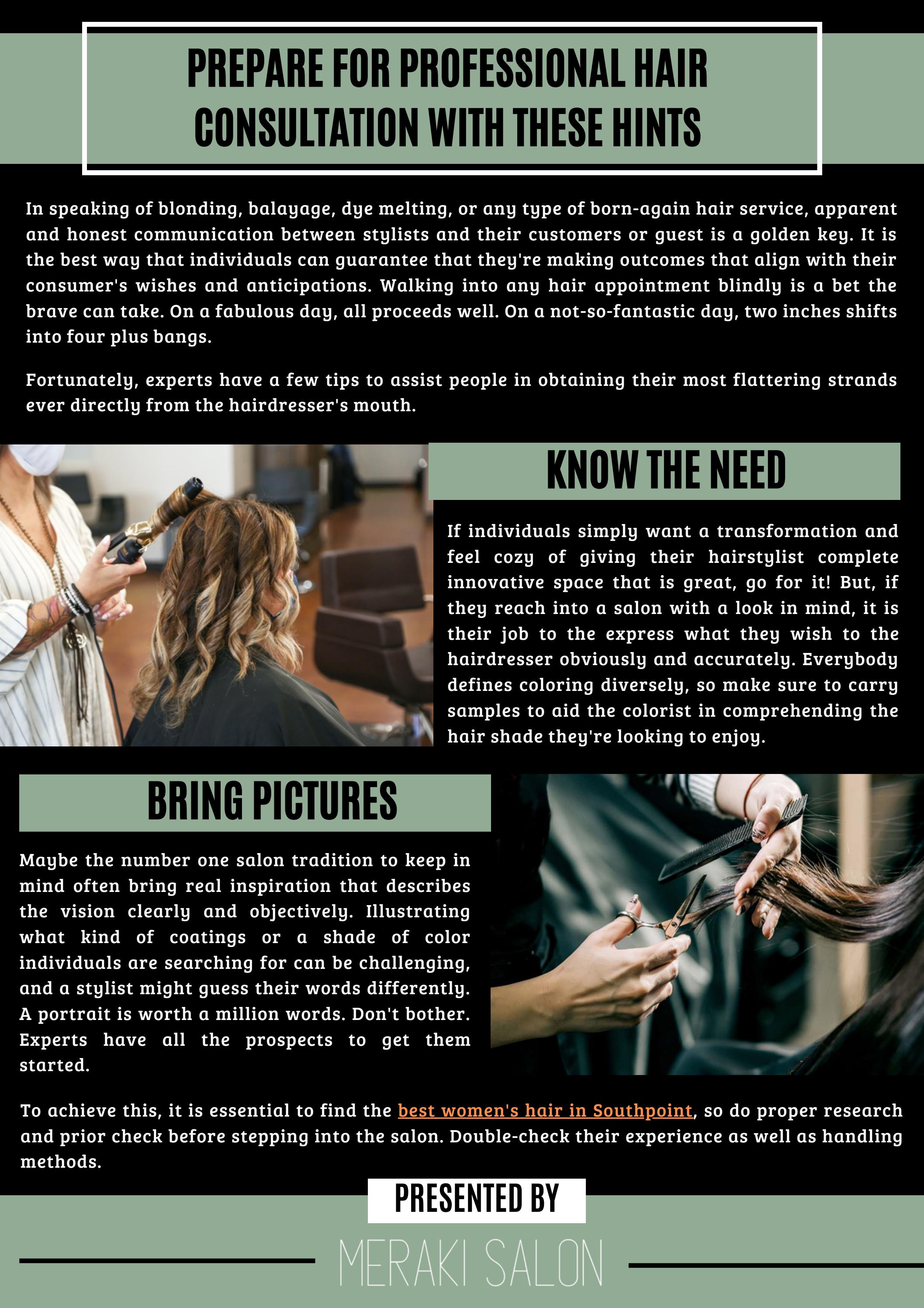 Hints for Professional Hair Consultation by meraki_salon Issuu
