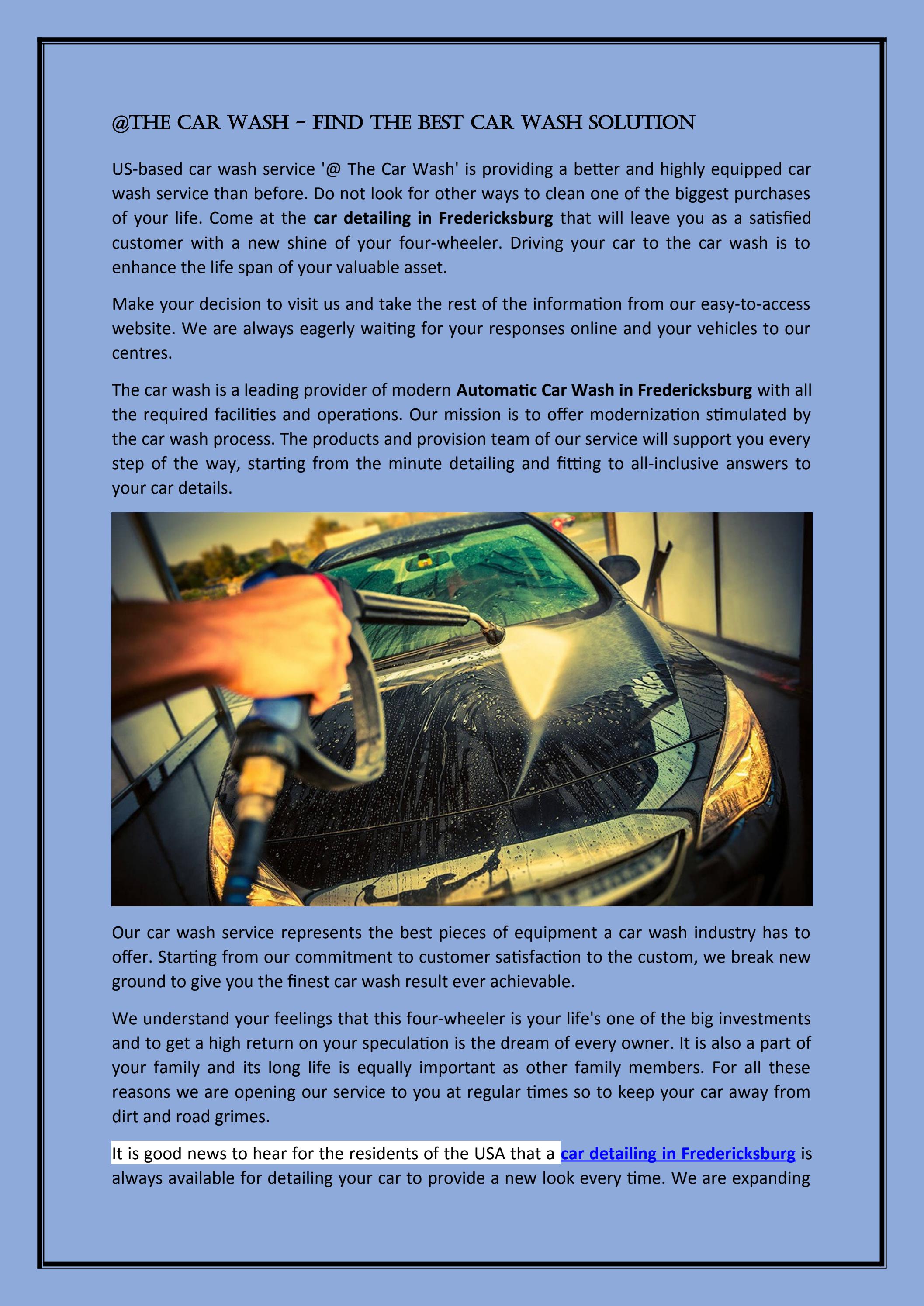 The Car Wash Find the Best Car Wash Solution by The Car Wash Issuu