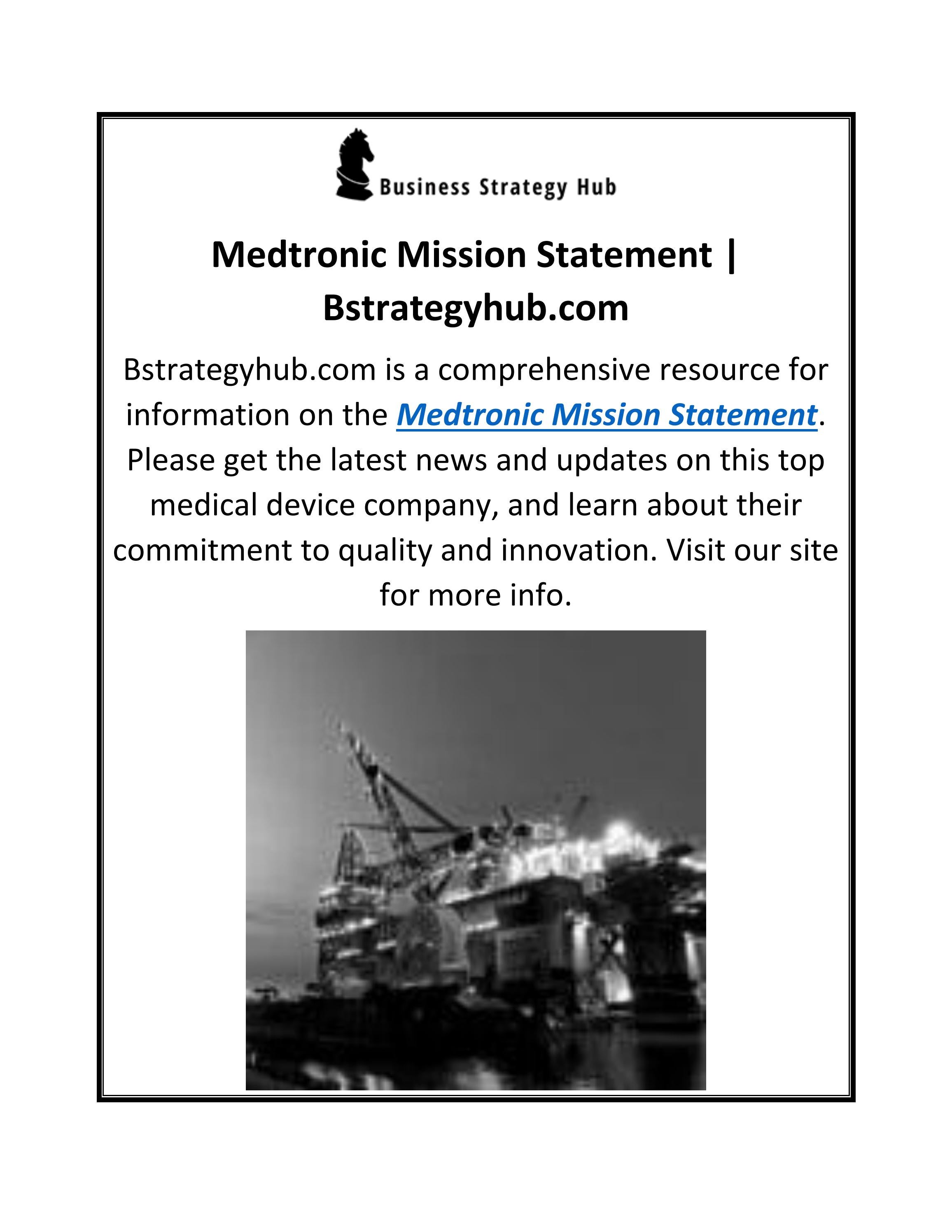 Medtronic Mission Statement Bstrategyhub By Bstrategyhub Issuu Medtronic Mission Statement Bstrategyhub By Bstrategyhub Issuu
