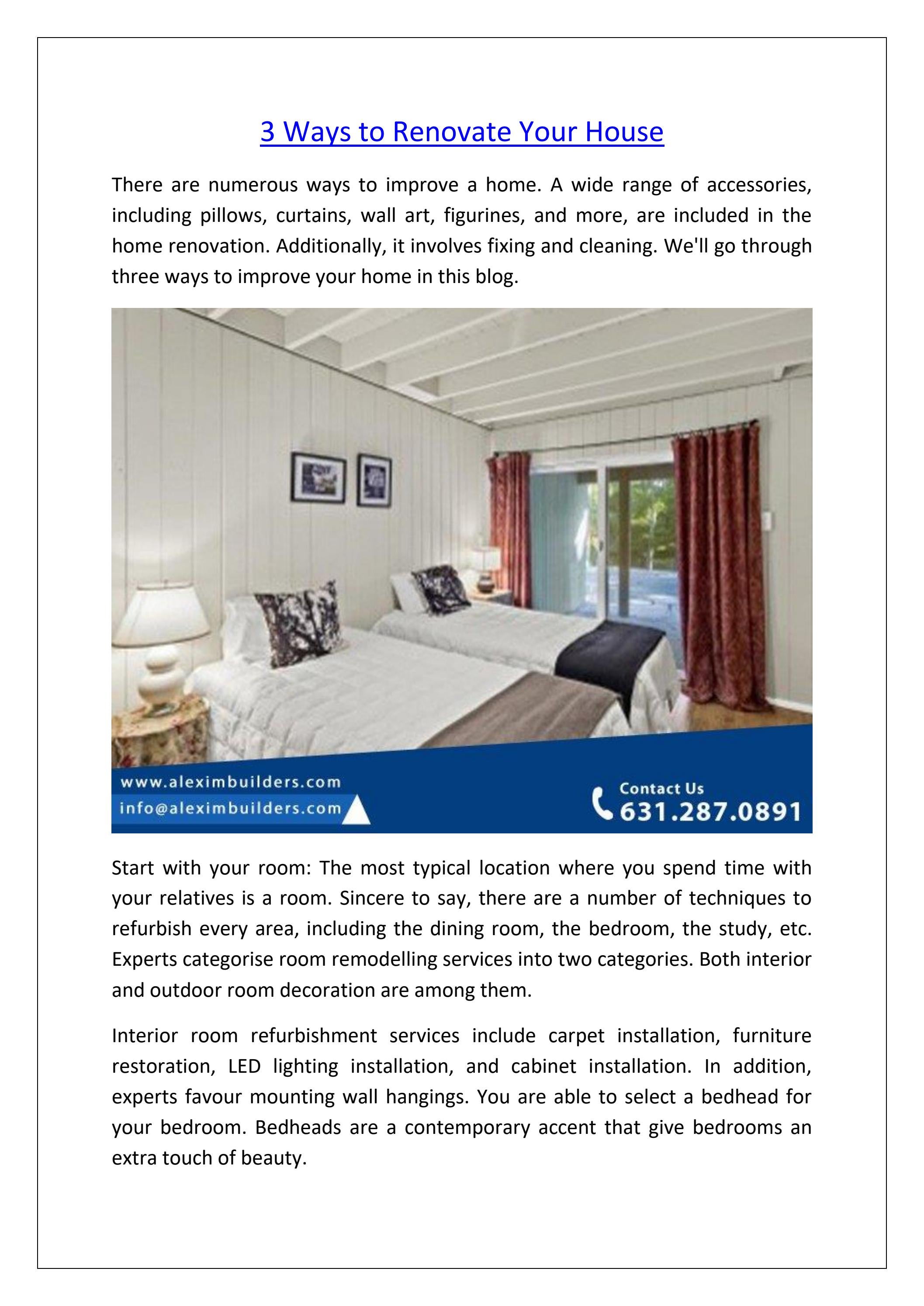 Hamptons house renovations by Alexim Builders Issuu